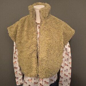 The Matcha Moment Faux Fur Vest NWT